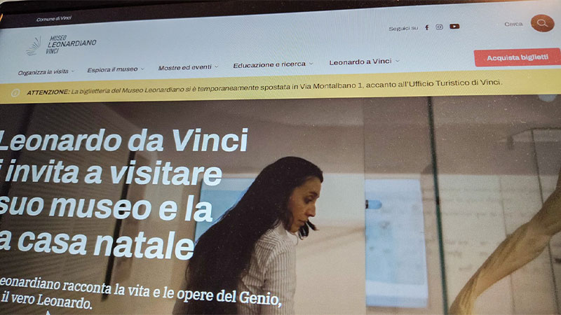 Innovazione digitale, il sito del Museo Leonardiano come modello per i siti dedicati ai musei civici
