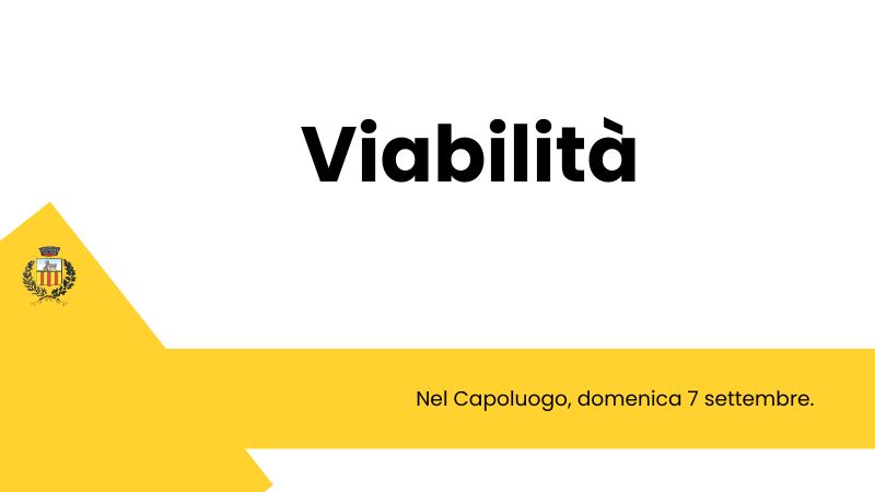 Viabilità, le modifiche nel Capoluogo per il 47° GP Industria e Artigianato