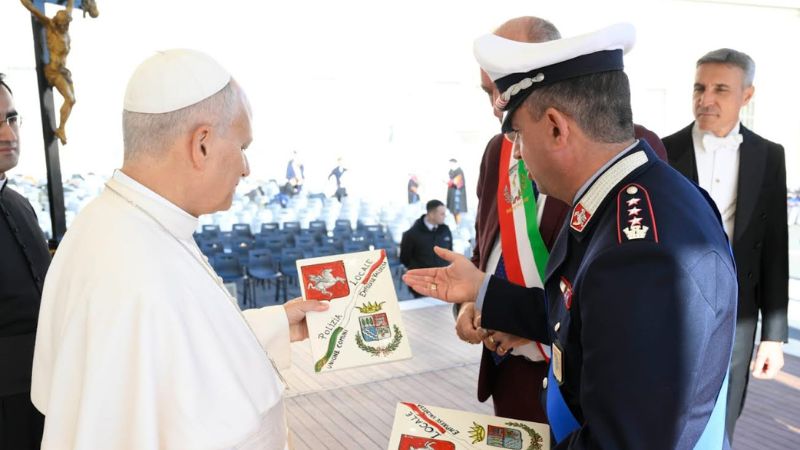 La polizia locale dell’Unione dei Comuni del Circondario dell'Empolese Valdelsa ricevuta in Vaticano da Papa Leone XIV
